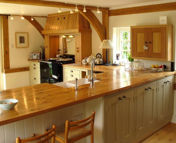 Solid wood worktop