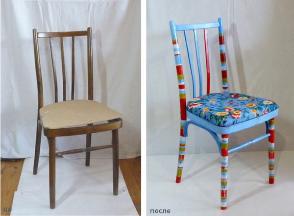 Repainted chair