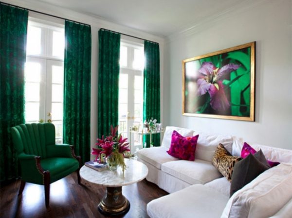 Emerald Drapes