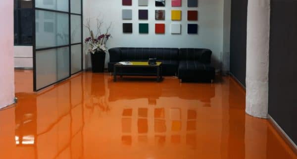 Bulk floor orange shade