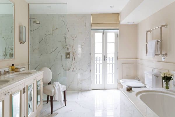 Natural marble wall