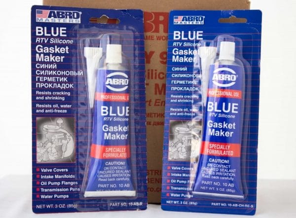 Blue silicone gasket sealant