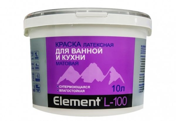 Élément en latex L-100 pour salle de bain et cuisine