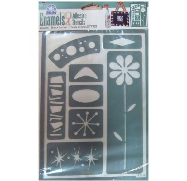 A set of glue stencils