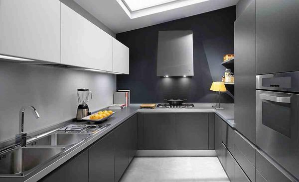 Gray color in the kitchen