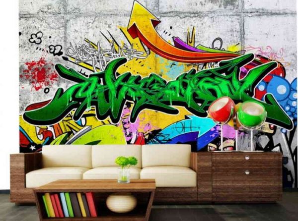 Graffiti trong nội thất của căn phòng