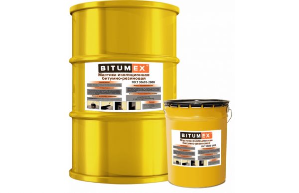 Bitumen-rubber mastic