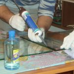 Using glass sealant