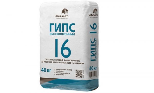 High strength gypsum R-16