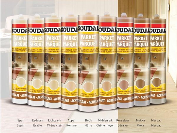 Bảng màu của keo dán sàn Soudal