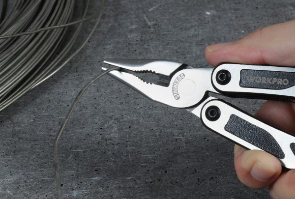 Multi pliers WORKPRO 15 in 1 stainless steel