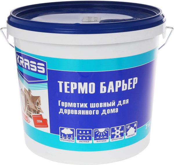 Mastic de suture pour maisons en bois Thermo Barrier