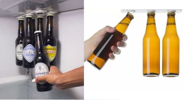 Magnetic organizer for beer in the refrigerator