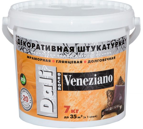 Venetiano plaster hiasan secara polimer