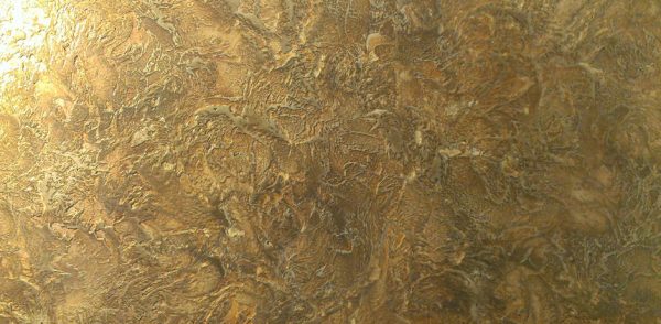 Decorative wall covering in the style of Marseille wax