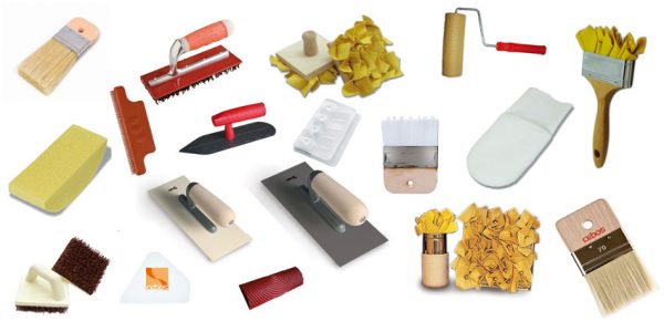 Tools for applying decorative plaster