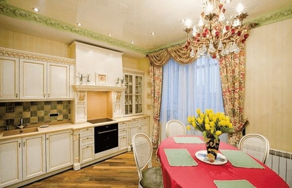 Kitchen interior in a five-room apartment Martirosyan