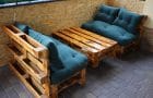 Sofa và bàn làm từ pallet