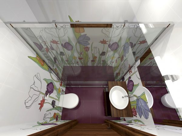 Design of a small bathroom