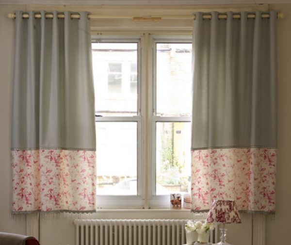 Short curtains are not recommended for low ceilings.