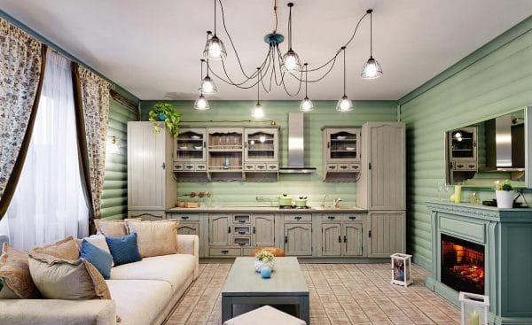 Kitchen in the country house of Elena Yakovleva