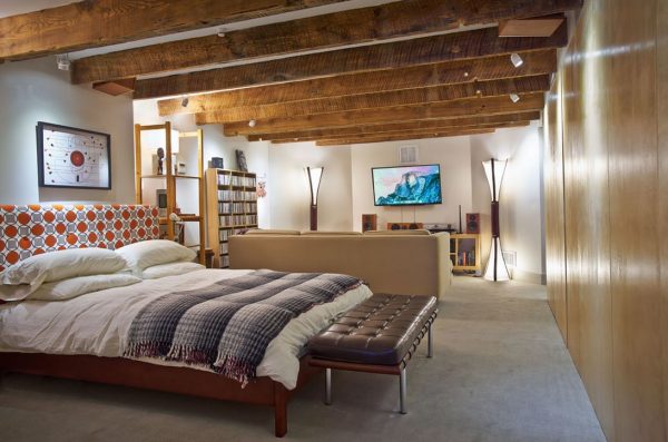 Basement bedroom decoration