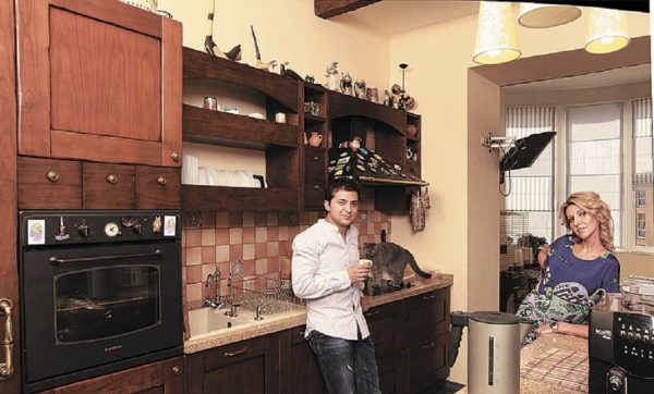 Zelensky avec sa femme dans la cuisine