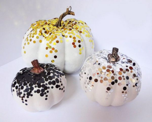 Dekorácia zo Sequin Pumpkin