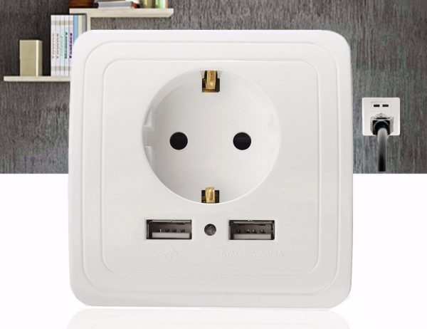 Socket Wall Dual USB