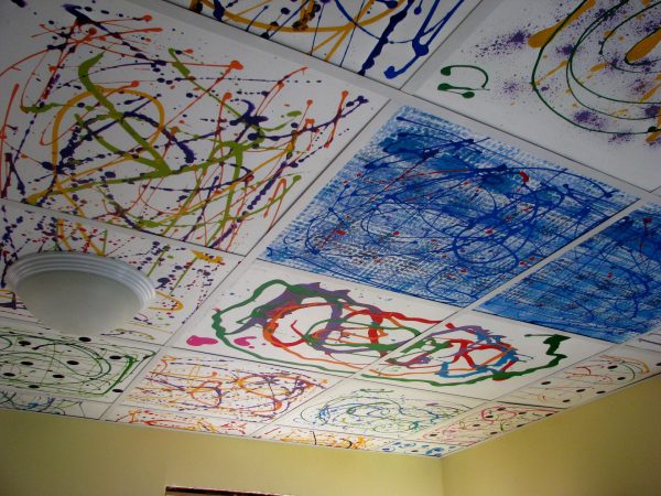 Creative drawing on the ceiling