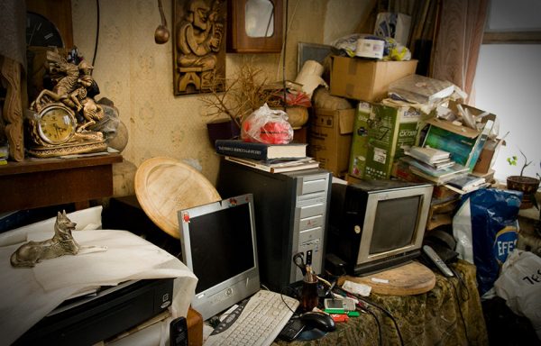 Old idle appliances in the room