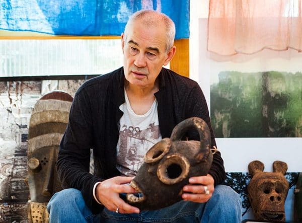 Bodrov has a collection of ethnic masks