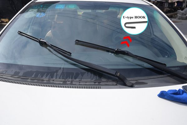 Universal rubber wipers for car windshield