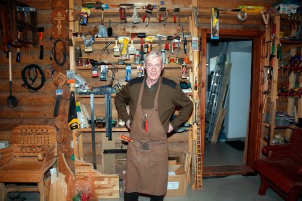 Shcherbakov’s house has a carpentry workshop