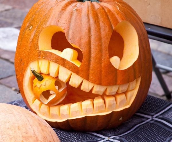 Carved pumpkin