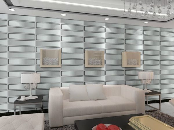 3D aluminum panels for walls