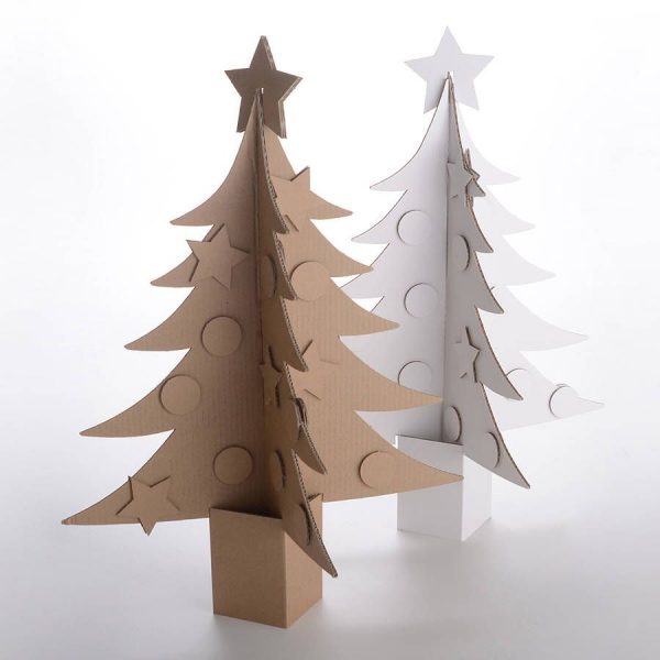 Thick Christmas Cardboard Tree