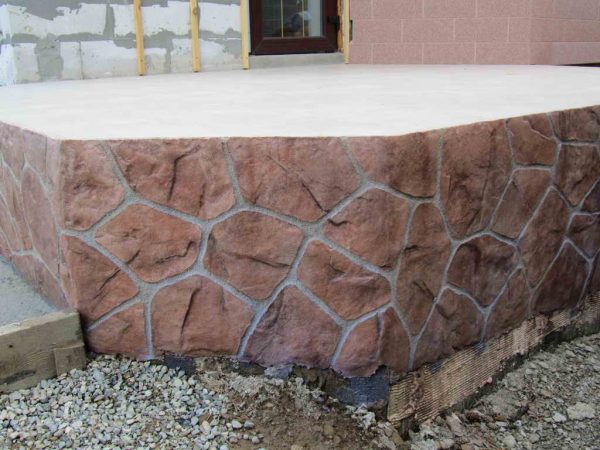 Stone plastered base