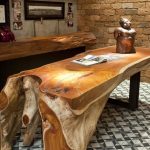 Slab wood decor