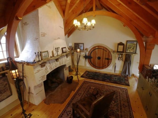 L'intérieur de style hobbit