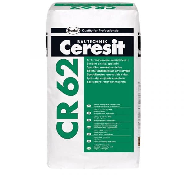 Gambarajah zink hydrophobic sanitizing mix Ceresit CR 62