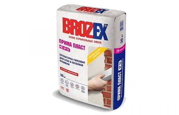 Brosex gypsum mineral mix for walls and ceilings