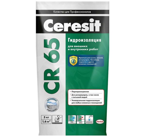 Hydroizolácia zmiešajte Ceresit CR 65