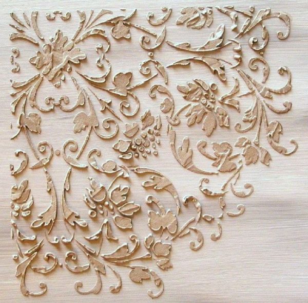 Decorative plaster with ornament