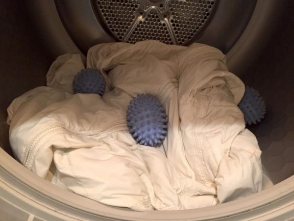 Washing a jacket in a washing machine