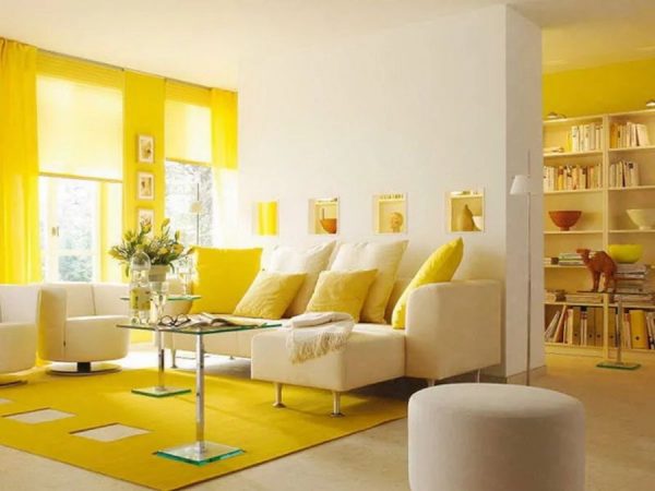 Lemon color in the interior