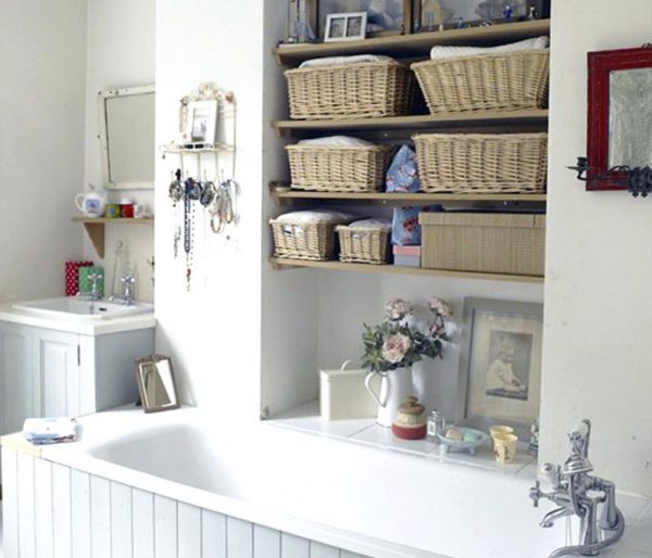 Storage system in the bathroom