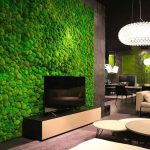 Moss panels in the living room