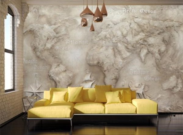 Travertine World Map