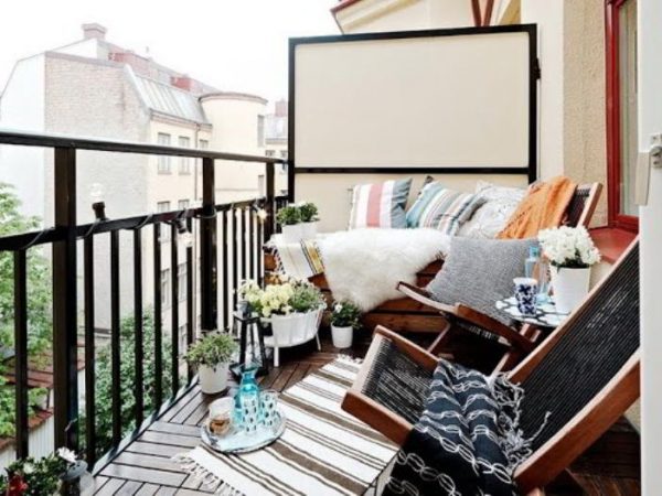 Carpet on the balcony